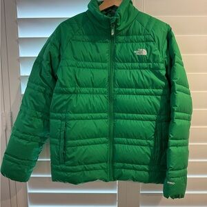 The North Face Kids Bright Green Puffer Down Jacket